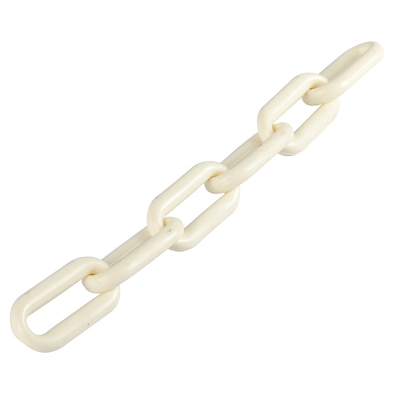 Cadena plástica blanca 2" (precio por metro)