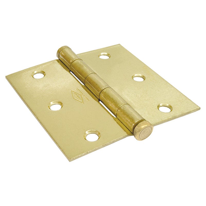 Bisagra libro 3 1/2'' dorada brillante 2 piezas